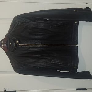 Cole Haan women's lambskin leather Moto Jacket